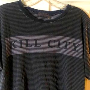 Kill city shirt punk goth rock size large